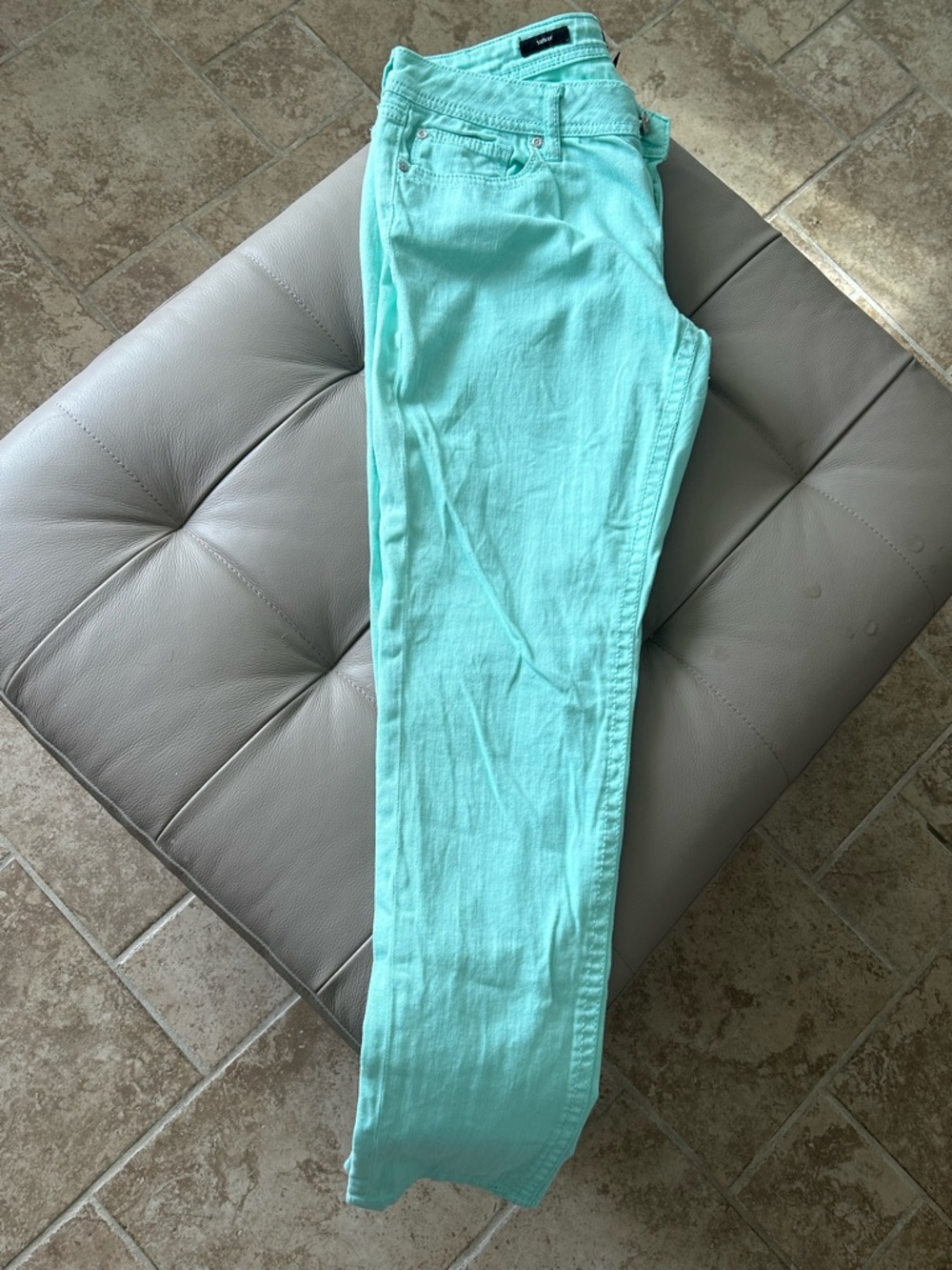 a.n.a Women's Skinny Jeans in Mint Green